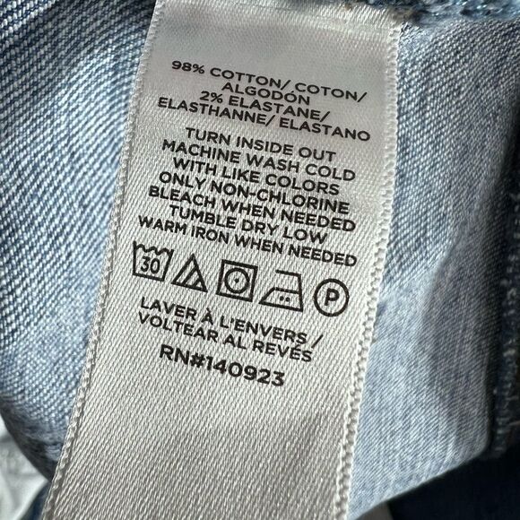 Loft Boot Cut mid rise denim jeans light Wash Size 8 - Picture 11 of 16